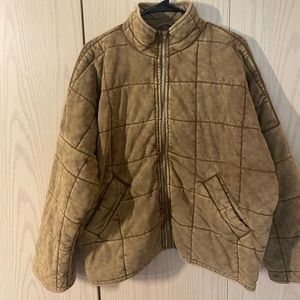 Quilted Jacket in tan